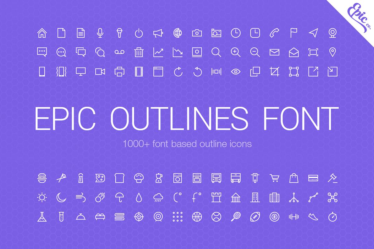 Epic Outlines Font