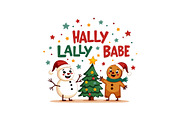Gingerbread & Snowman Holiday Crew, an Object Graphic by Designs_River (Thumbnail 8 of 12)