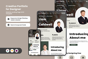 Liam - Portfolio Landing Page, a Landing Page Template by twinstd