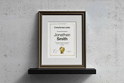 Letter Certificate Partout Mockup, an Advertising Mockup by Se٧enStudio (Thumbnail 8 of 9)