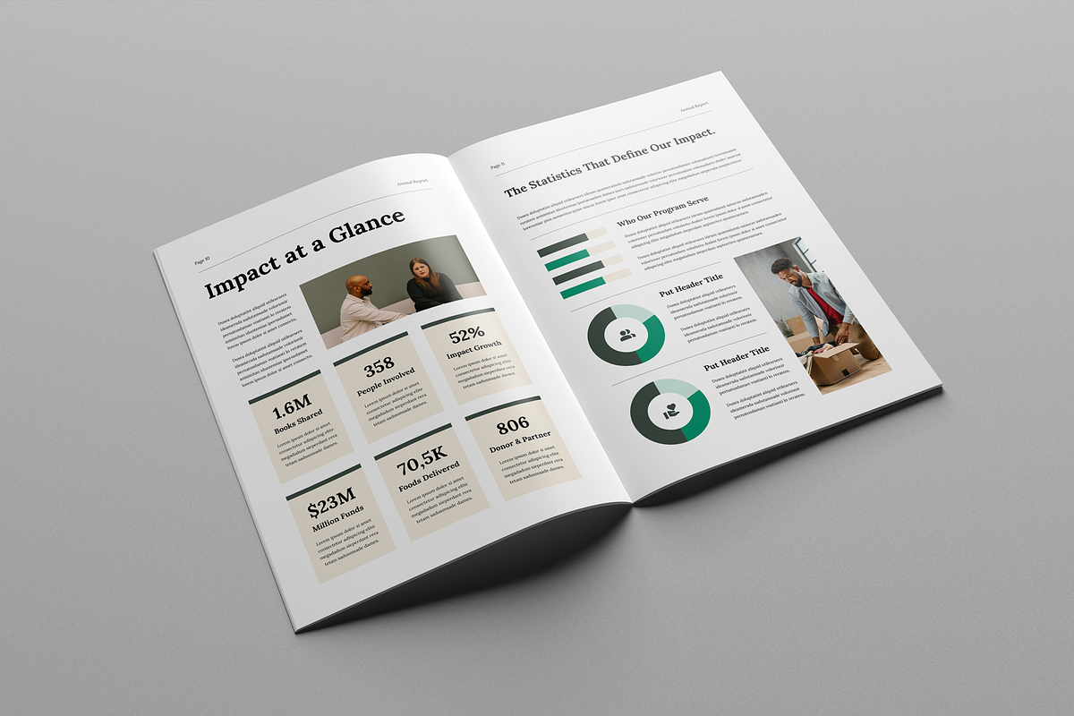 Nonprofit Annual Report, a Brochure Template by Leaflove (Photo 5 of 10)