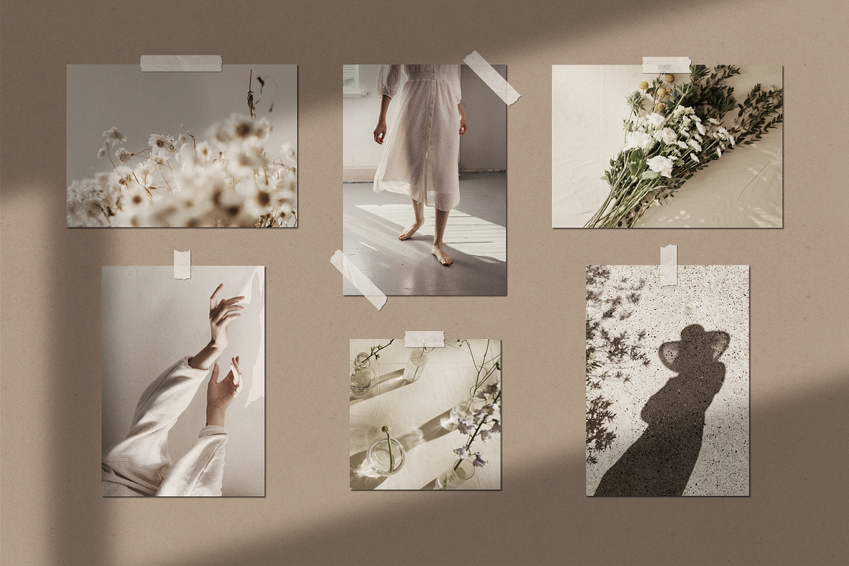 Realistic Mood Board Mockups PSD, a Packaging Mockup by Feel This (Photo 7 of 13)
