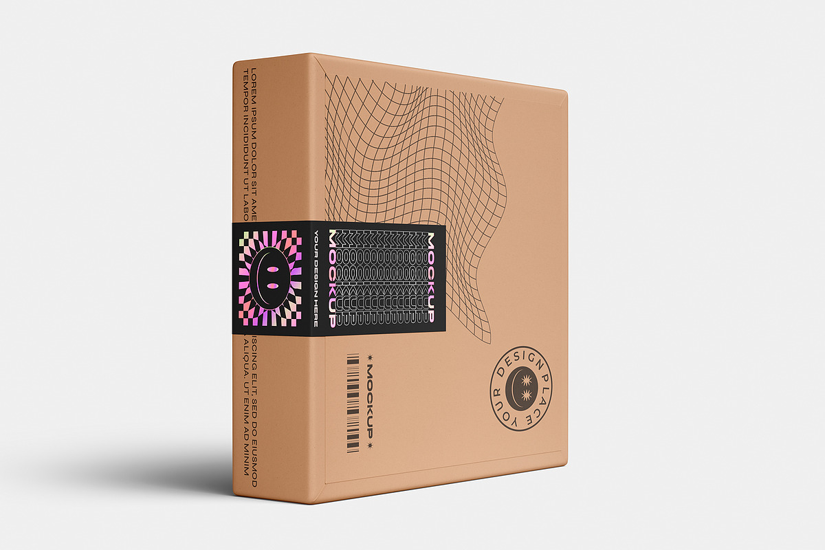 Adhesive Sealing Labels Mockup Set, a Packaging Mockup by ForgeDesign (Photo 6 of 10)