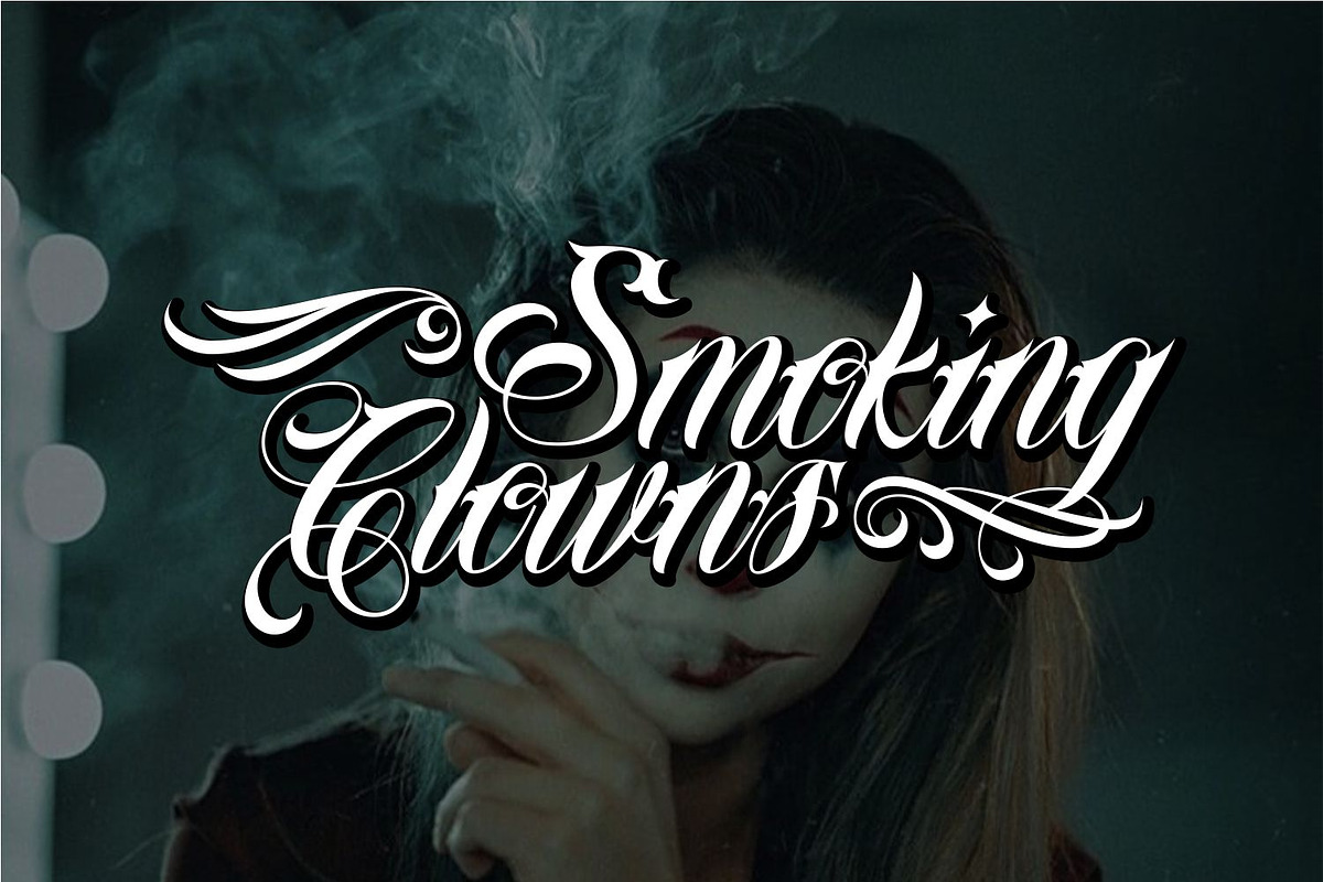 Amigos Chicano Script Tattoo Font, a Script Font by WhymoreArt (Photo 7 of 13)