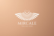 Crescent Moon Light Wings Logo, a Branding & Logo Template by Signatoro (Thumbnail 3 of 3)