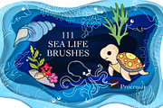 Ocean Life Digital Stamps, a Graphic by Favorites_Art (Thumbnail 1 of 17)