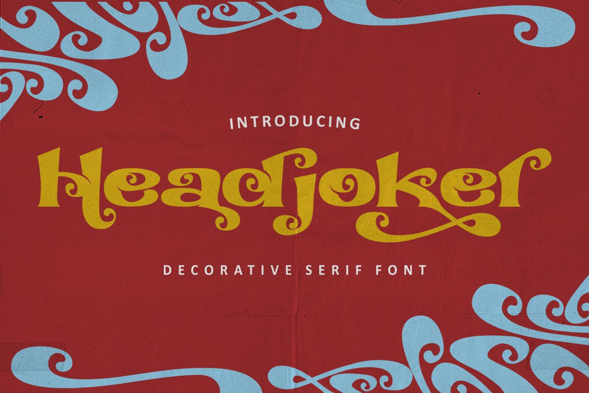 Headjoker - Decorative Serif Font, a Serif Font by PutraCetol Studio (Photo 1 of 11)