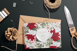 Christmas Floral Paper Pack