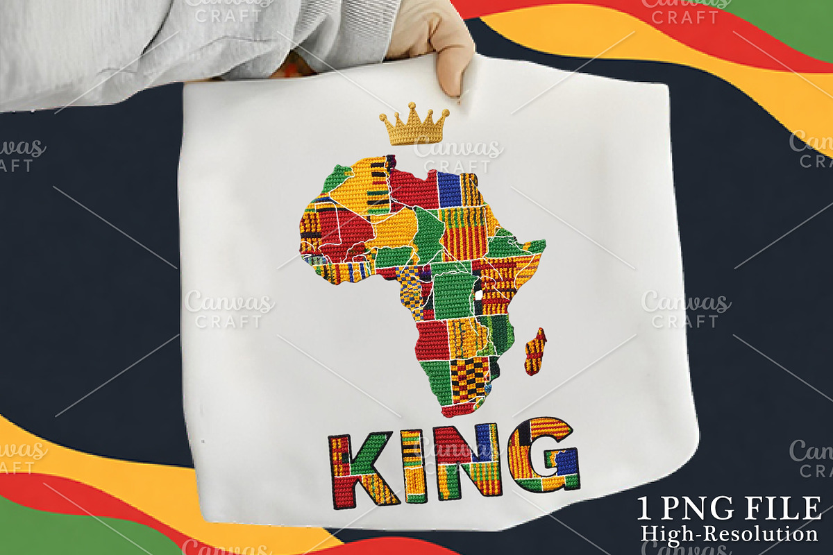 African King Map Black History PNG, an Illustration by Canvas Craft (Photo 1 of 6)