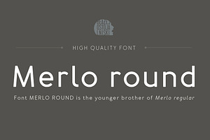 Merlo Round Family Font