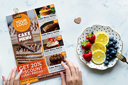 Cake flyer menu template, a Flyer Template by imadeDesign (Thumbnail 2 of 3)
