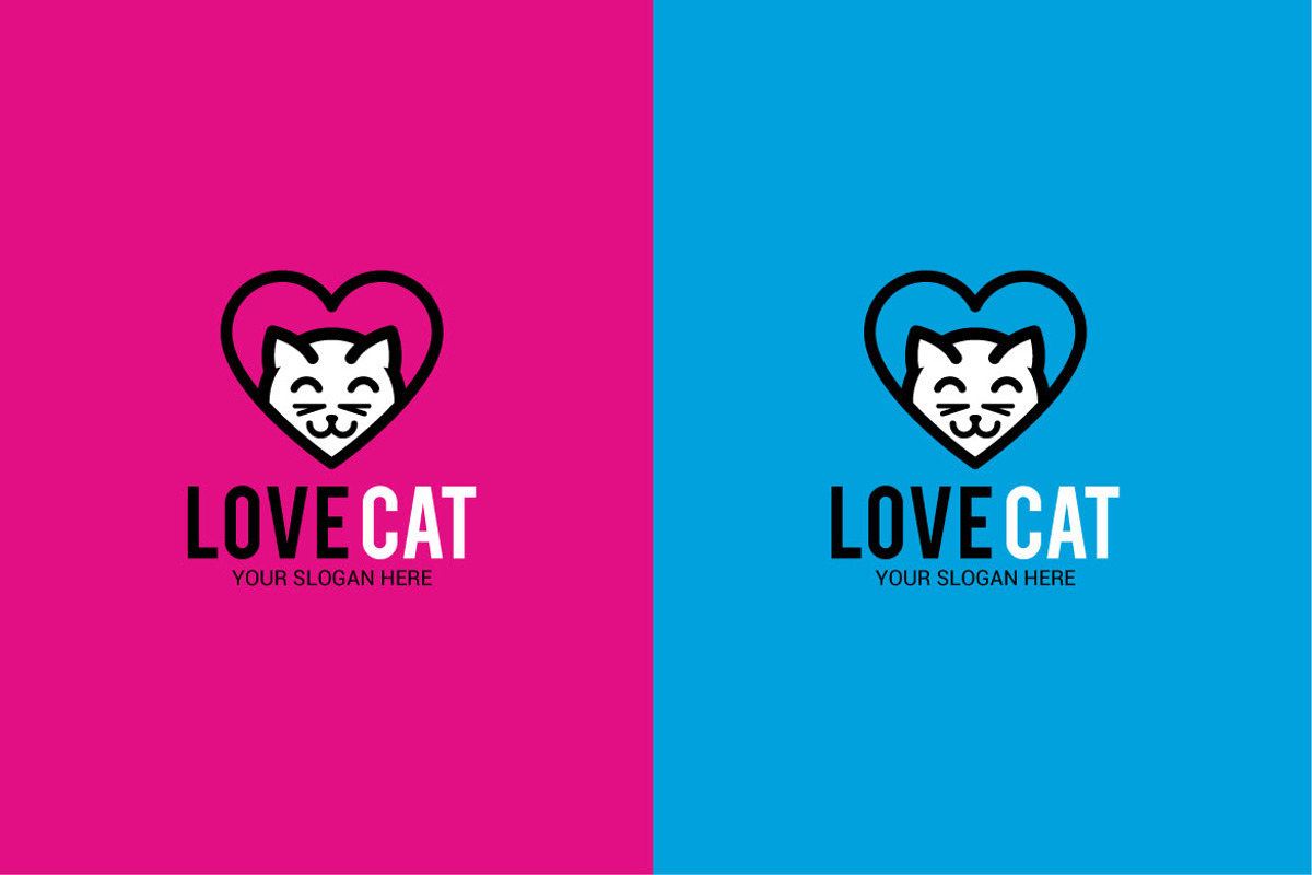 LOVE CAT, a Branding & Logo Template by shazi (Photo 3 of 3)