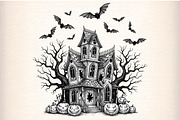 Halloween Gothic Haunted Mansion PNG, an Icon by Craft Nest (Thumbnail 1 of 7)
