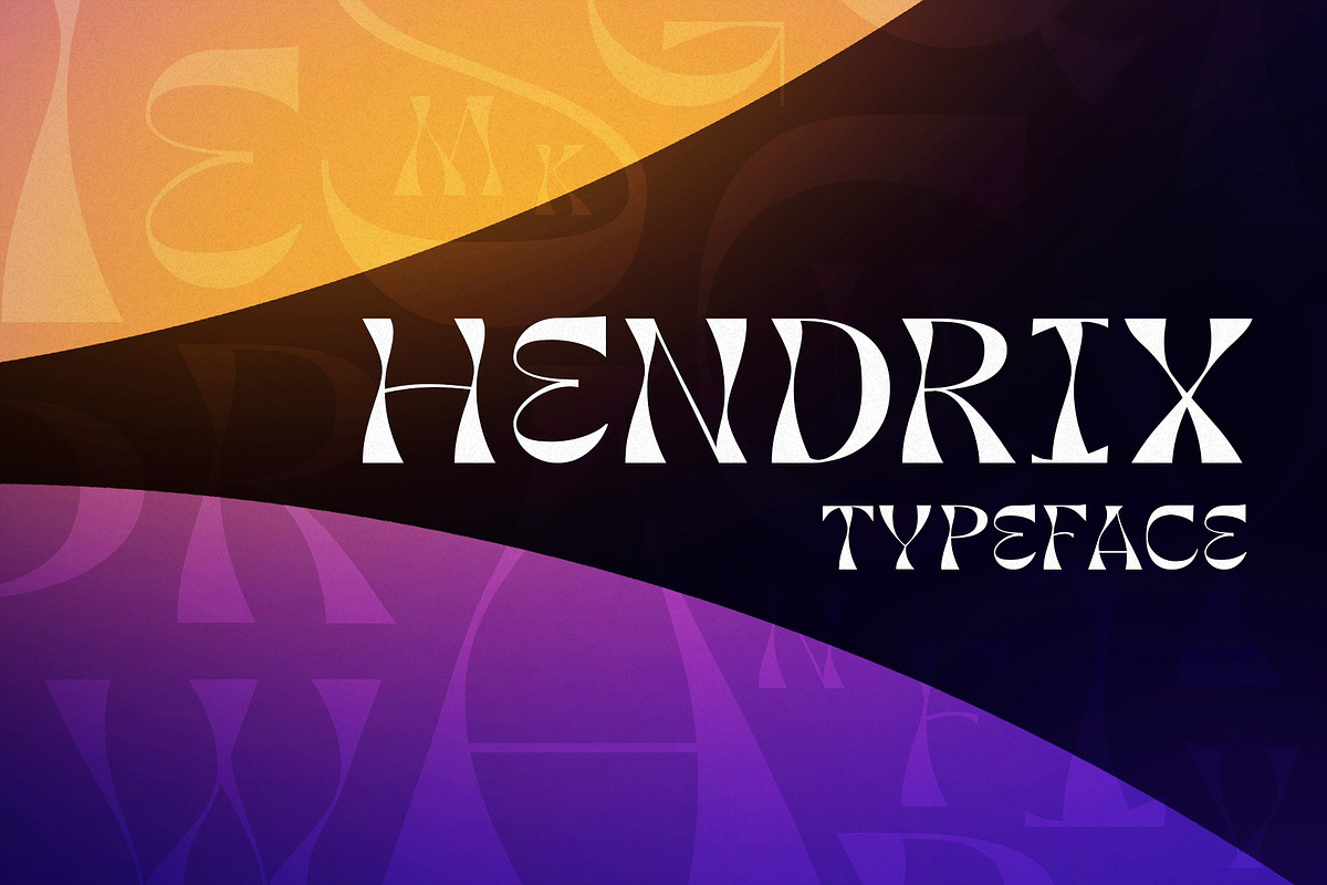 Hendrix - Art Nouveau Display, a Serif Font by HipFonts (Photo 9 of 9)