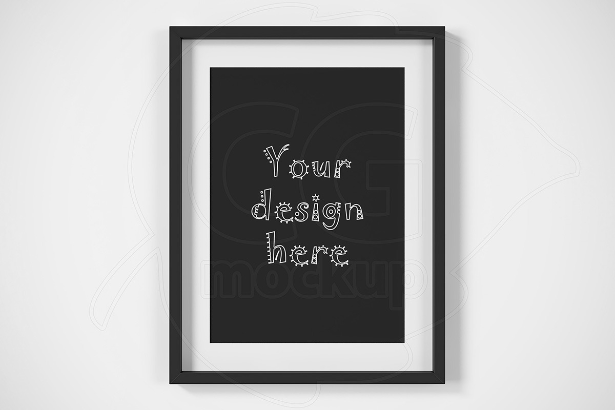 BUNDLEx4 matted frame mockup A4 size, a Print Template by CGmockup (Photo 4 of 5)