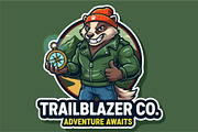 Trailblazer Adventure Mascot Logo, an Animal Illustration by Izdihaar_Studio (Thumbnail 3 of 3)