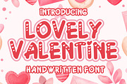 LOVELY VALENTINE, a Sans Serif Font by Fourteen Letter (Thumbnail 1 of 8)