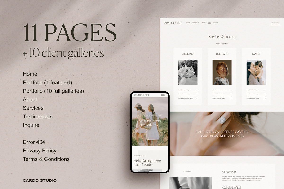 Squarespace Template Photographer, a Squarespace Template by The Soft Voice (Photo 3 of 8)