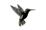 Decorative Floral Hummingbird Bundle, an Illustration by jahid234 (Thumbnail 4 of 31)