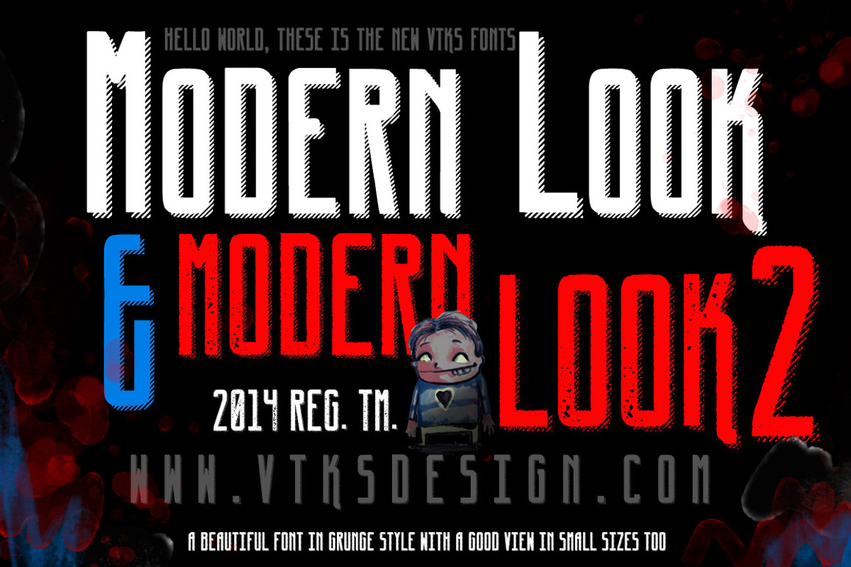 Modern Look new VTKS font