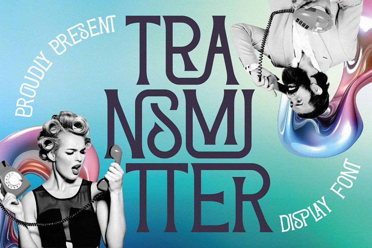 Transmitter Ligature Serif, a Serif Font by JumboDesign (Photo 1 of 5)