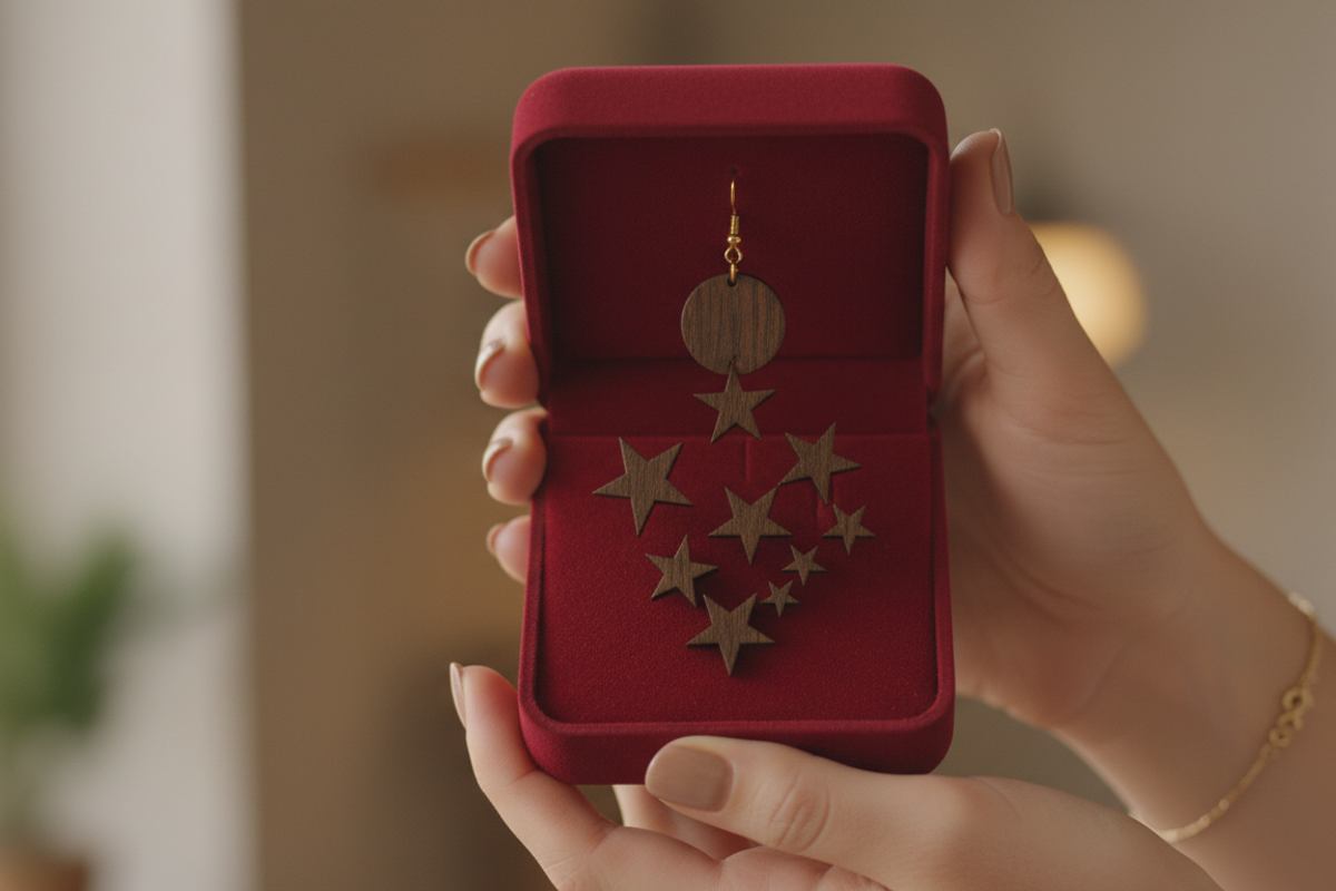 Hanging Stars Laser Cut Design, an Object Graphic by Amazin_art (Photo 5 of 5)