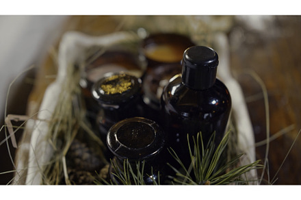 Aromatherapy table setting with, an Abstract Photo by Media Whale Stock