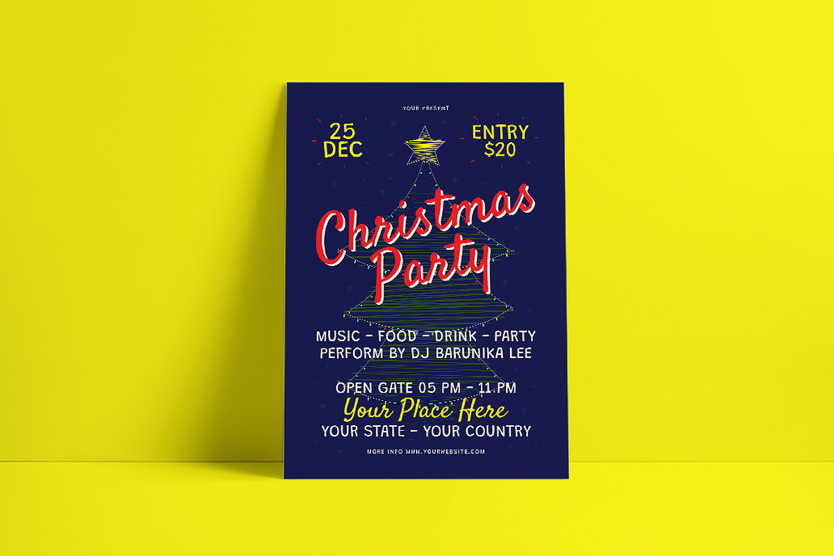 Christmas Party Flyer, a Flyer Template by herutage (Photo 3 of 4)