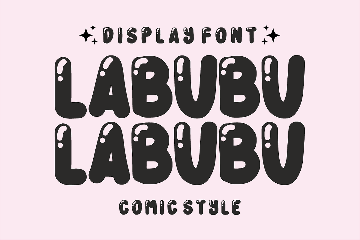 Black Bubble - Bubble Display Font, a Handwritten Font by KiddoGlyphs Studio (Photo 4 of 4)