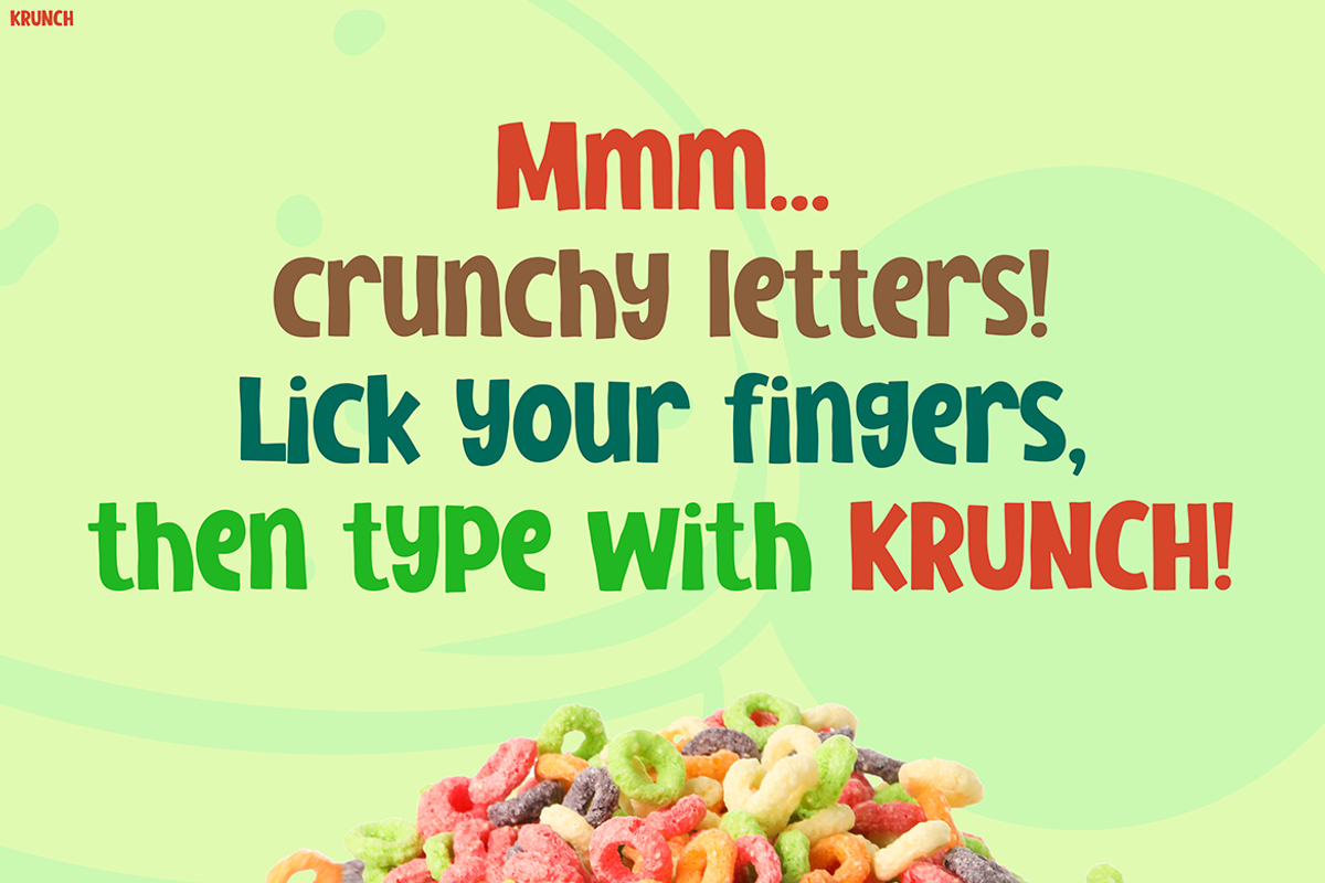 KRUNCH, a Sans Serif Font by Pinisi ART (Photo 5 of 10)
