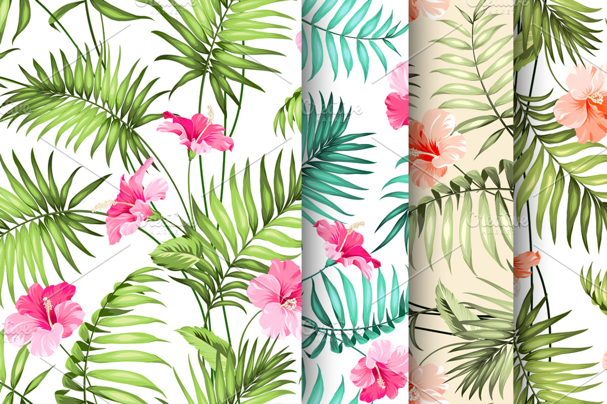 50% OFF! Tropical flowers & element, a Decorative Illustration by Kotkoa (Photo 6 of 6)