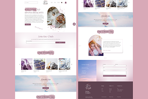 WIX Website Template Spiritual Pink