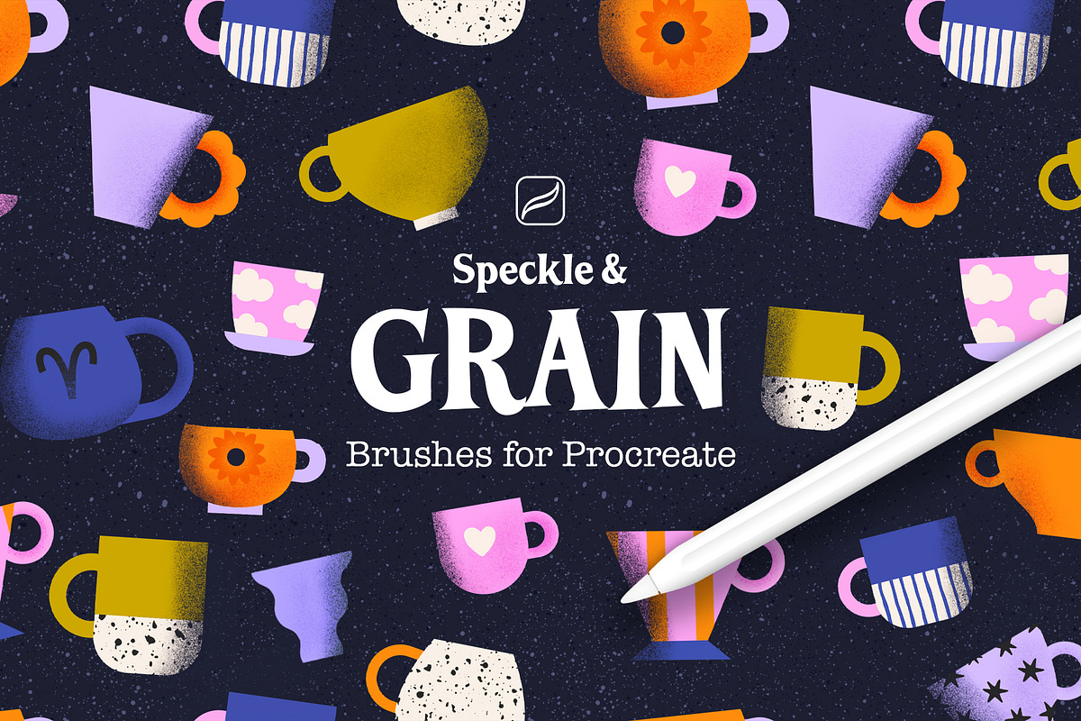 Grain brushes for Procreate, a Brush Add-On by seamless team (Photo 1 of 5)