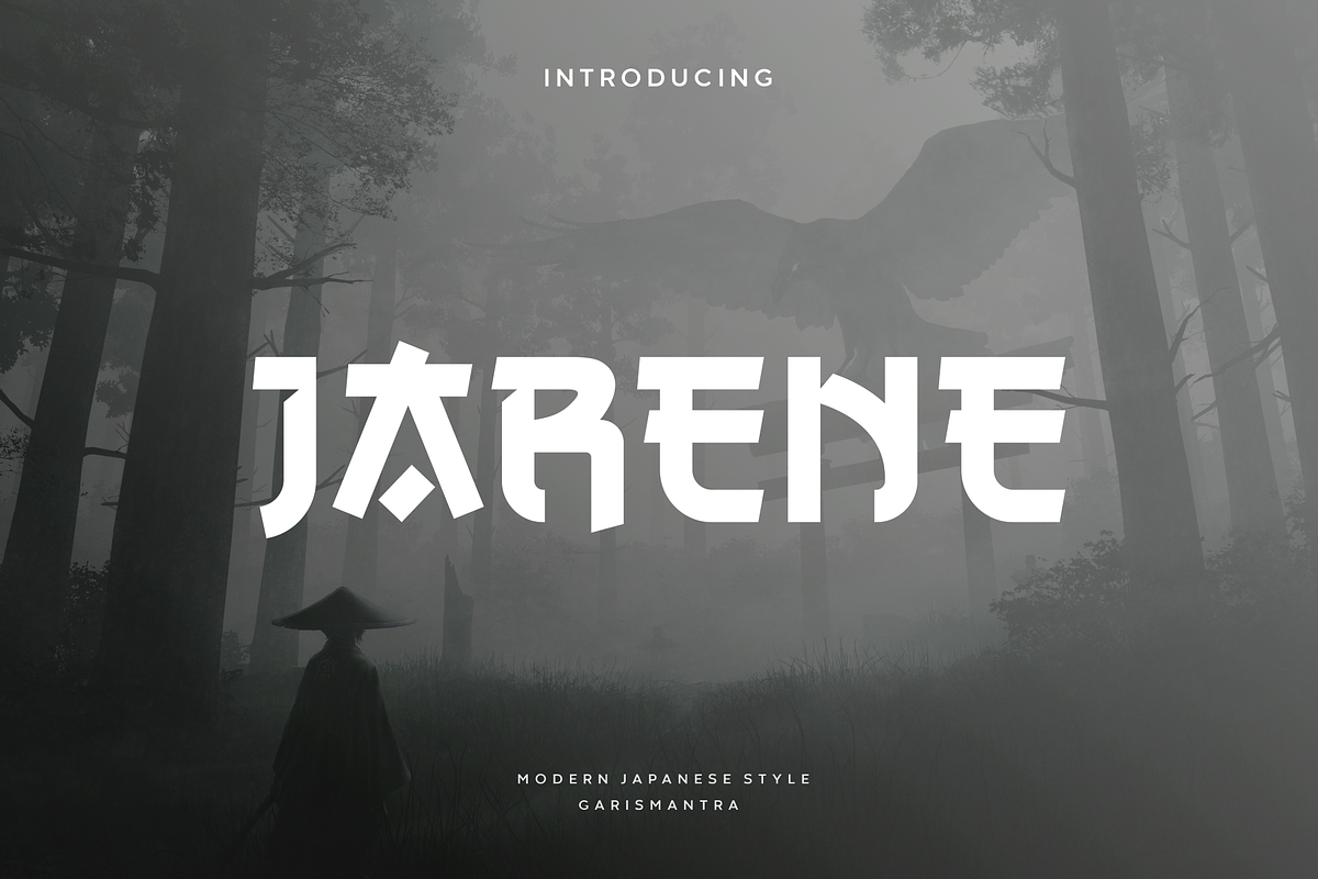 Jarene, a Font by garismantra (Photo 1 of 4)