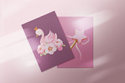 Watercolor Baby Princess Swan, an Animal Illustration by nathalieclaire (Thumbnail 8 of 14)