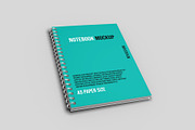 3 Notebook Mockup Sets, a Books & Magazine Mockup by LOGTURNAL (Thumbnail 4 of 4)