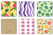 Summer Beach Seamless Digital Paper, an Illustration by OK Design (Thumbnail 3 of 3)