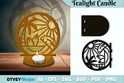 Beach Sunset Tealight Candle Holder, an Object Graphic by OTVEY DESIGN (Thumbnail 5 of 13)