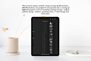 100 Skull Procreate Stamps