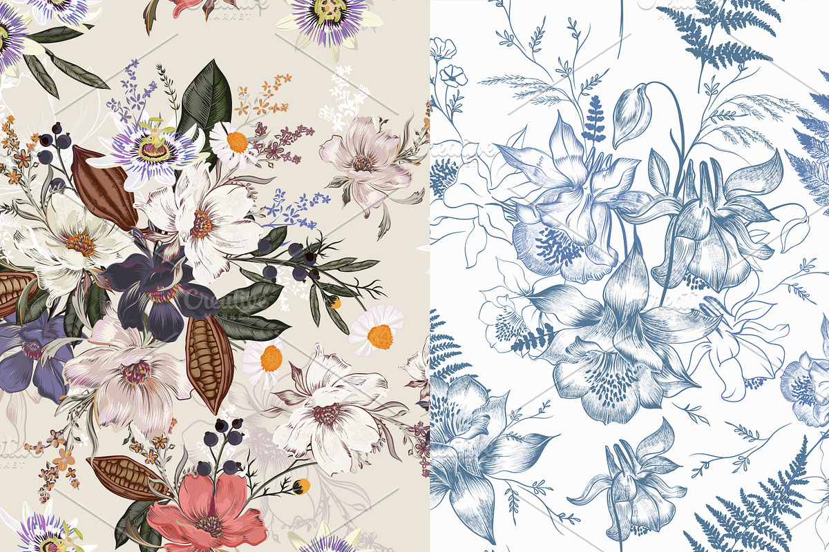 Autumn breath set of patterns, a Pattern Graphic by FleurArt (Photo 5 of 18)