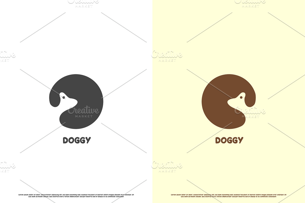 Dog Head Pet Logo Design Icon, a Branding & Logo Template by Morvana Crew