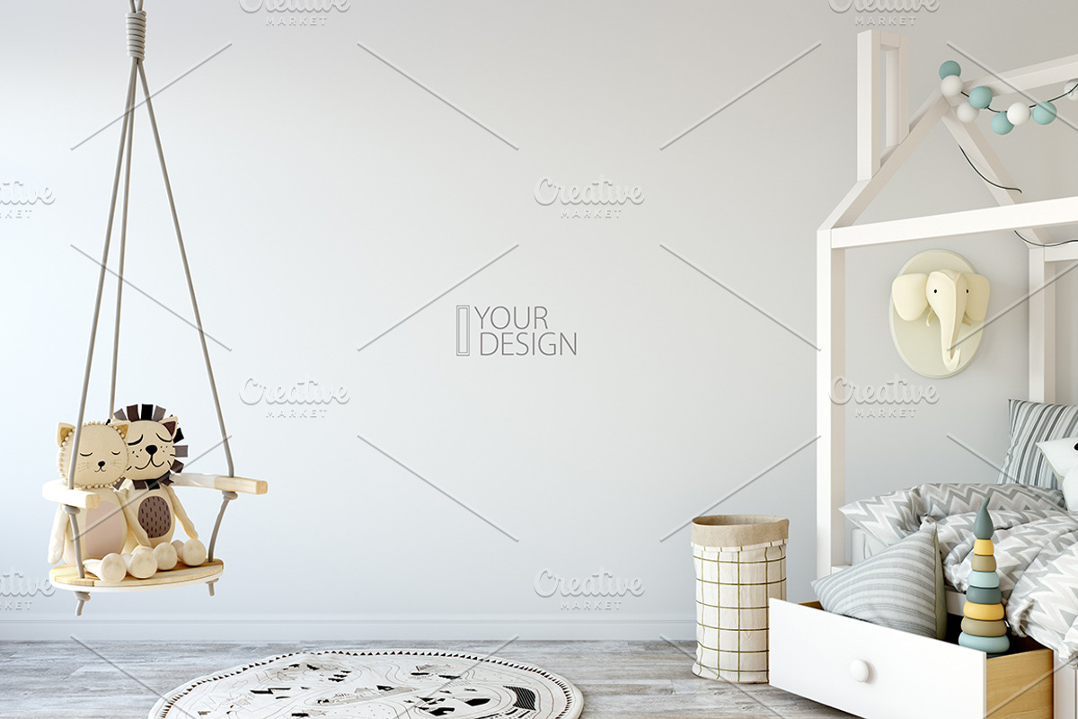 KIDS WALL & FRAMES Mockup Bundle - 2, a Print Template by Yuri-U (Photo 7 of 43)