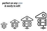 Data Management, an Outline Icon by Color Cubes (Thumbnail 2 of 5)