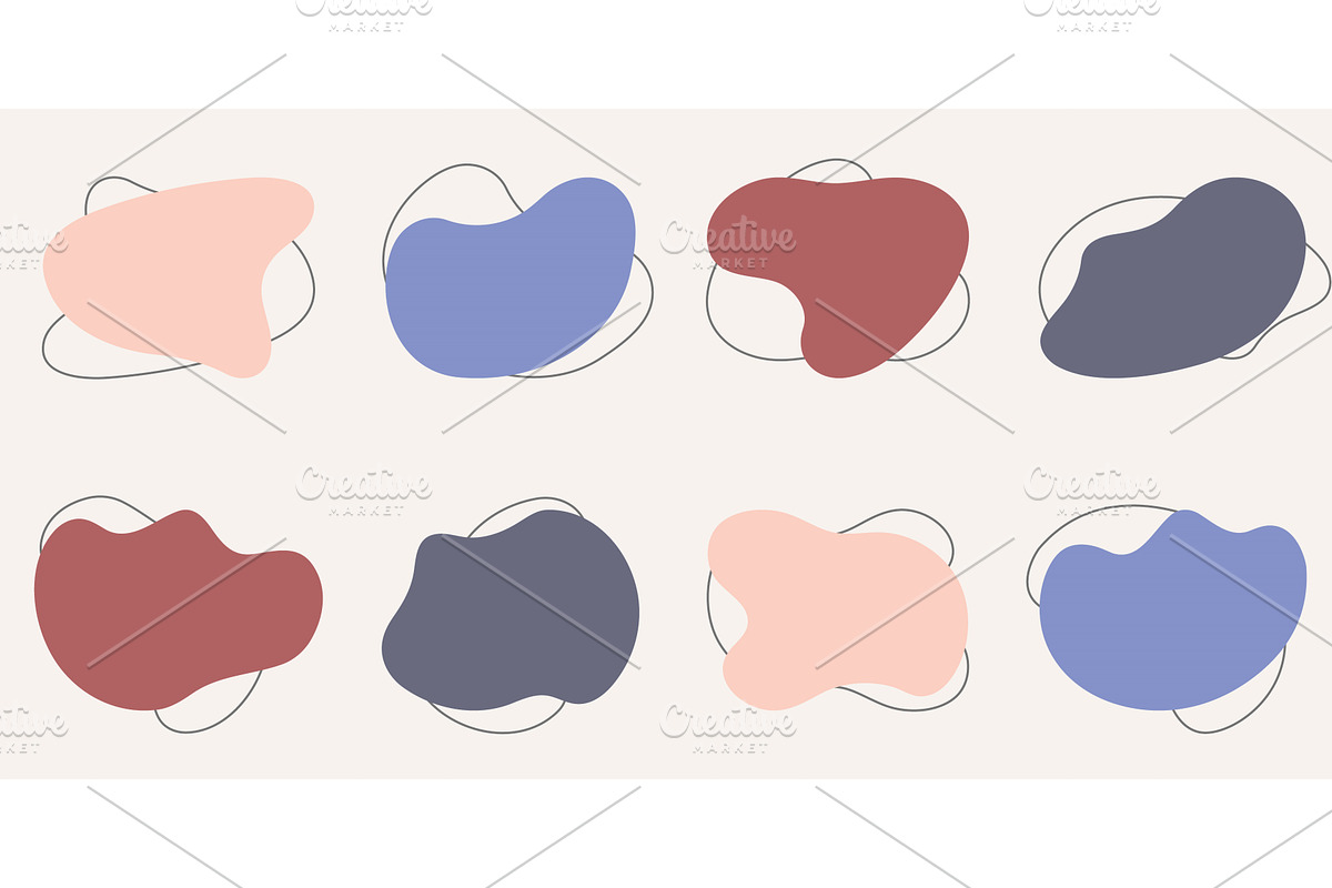 Fluid Amorphous Shape Collection, an Illustration by Vector Creator