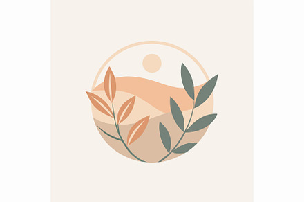 A plant enclosed within a circular s, a Graphic by Iftikhar Alam