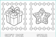 Kids Winter Holidays Coloring Pages, a Seasonal Illustration by Nuvame Arts & Designs (Thumbnail 2 of 14)