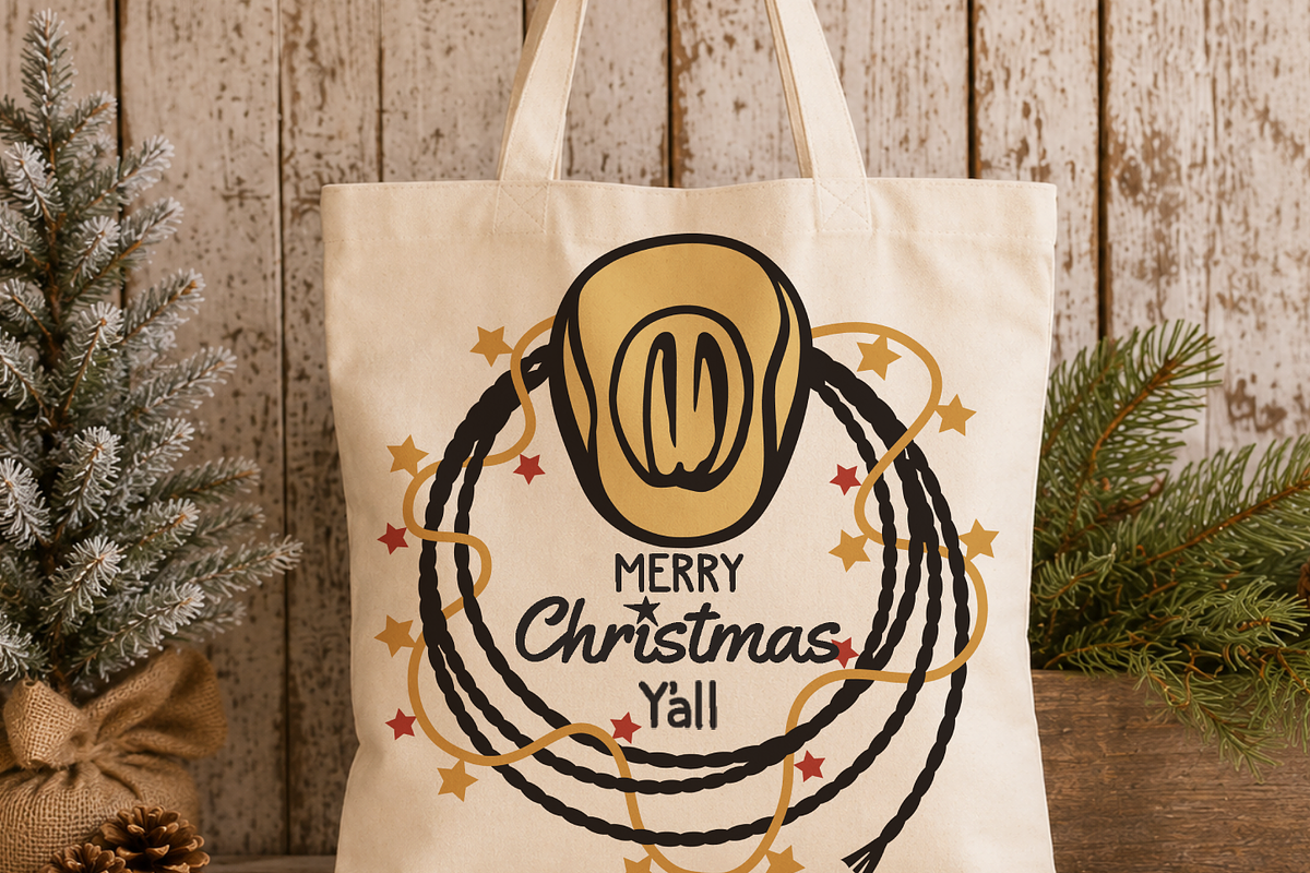 Cowboy Christmas Western Bundle SVG, a Seasonal Illustration by TanchaArt (Photo 3 of 9)