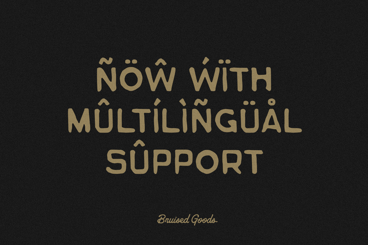 Canyonlands, a Sans Serif Font by Bruised Goods