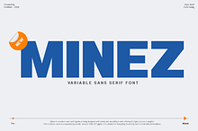 Minez - Variable Sans Serif