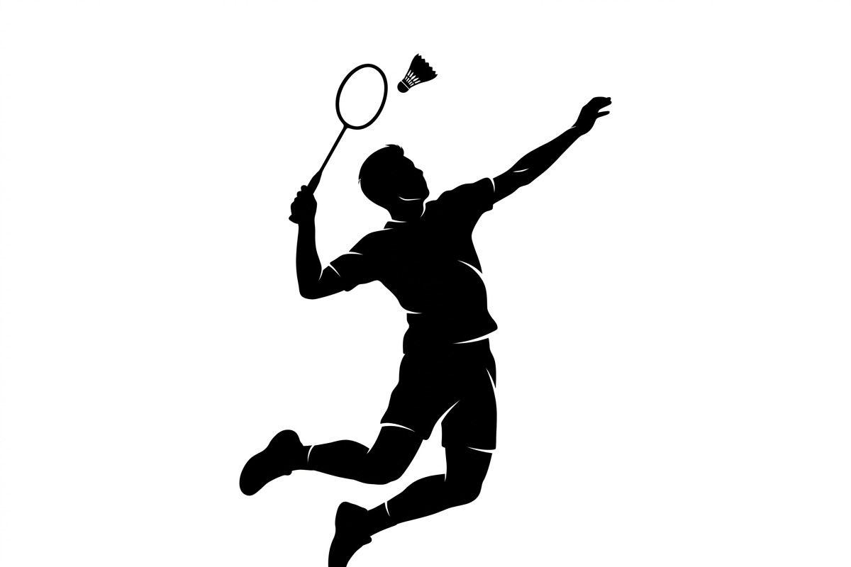 60 Badminton Player Smash Silhouette, a Person Illustration by Amazin_art (Photo 24 of 37)